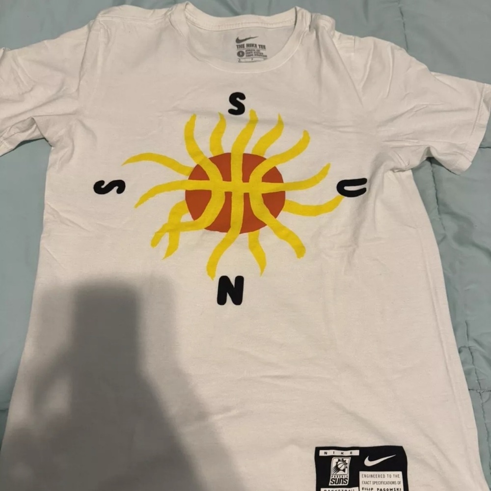 Phoenix SUNS NIKE x Filip Pagowski white T shirt NBA Men SMALL Athletic Cut